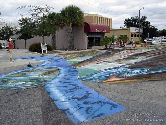 Sidewalk Chart Art