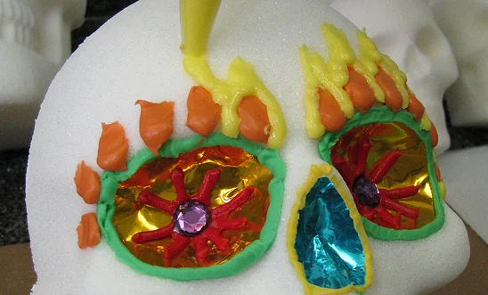 Using Icing to Decorate Sugar Skull Eyes