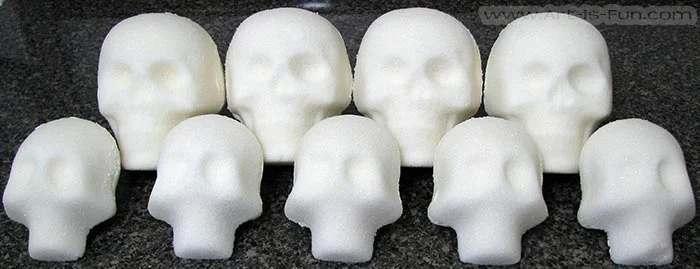 White Sugar Skulls