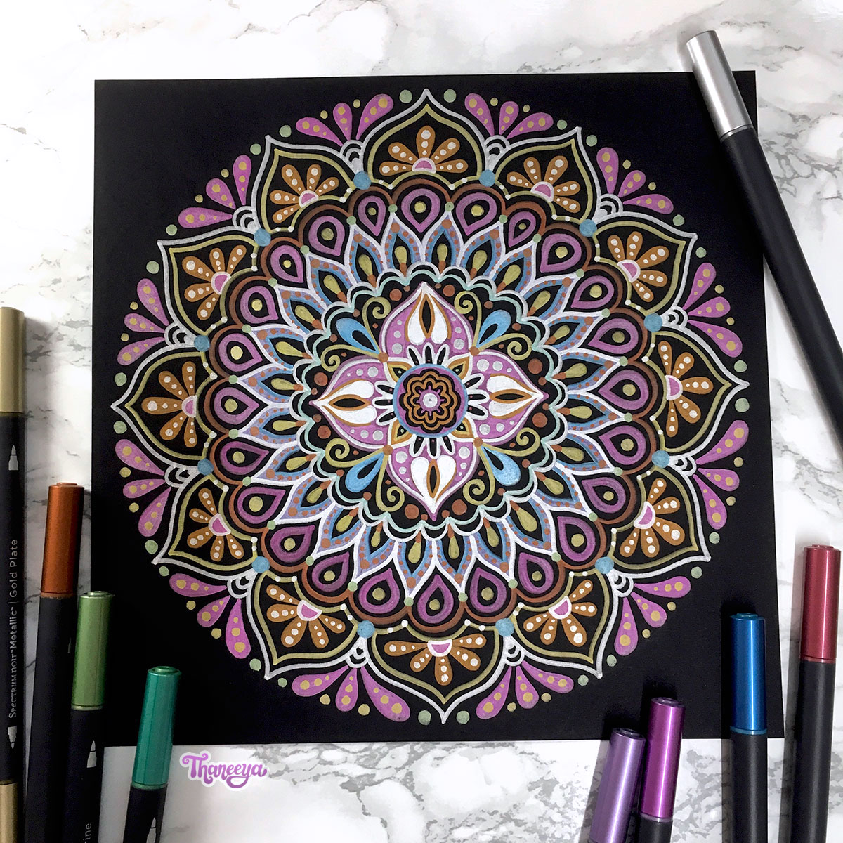 Metallic Pens - great on dark paper, or for a fancy style