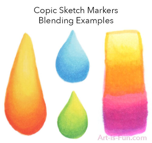ArtBeek Sketch Marker Blending Examples