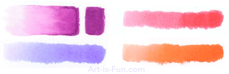 Creating washes with water-based markers