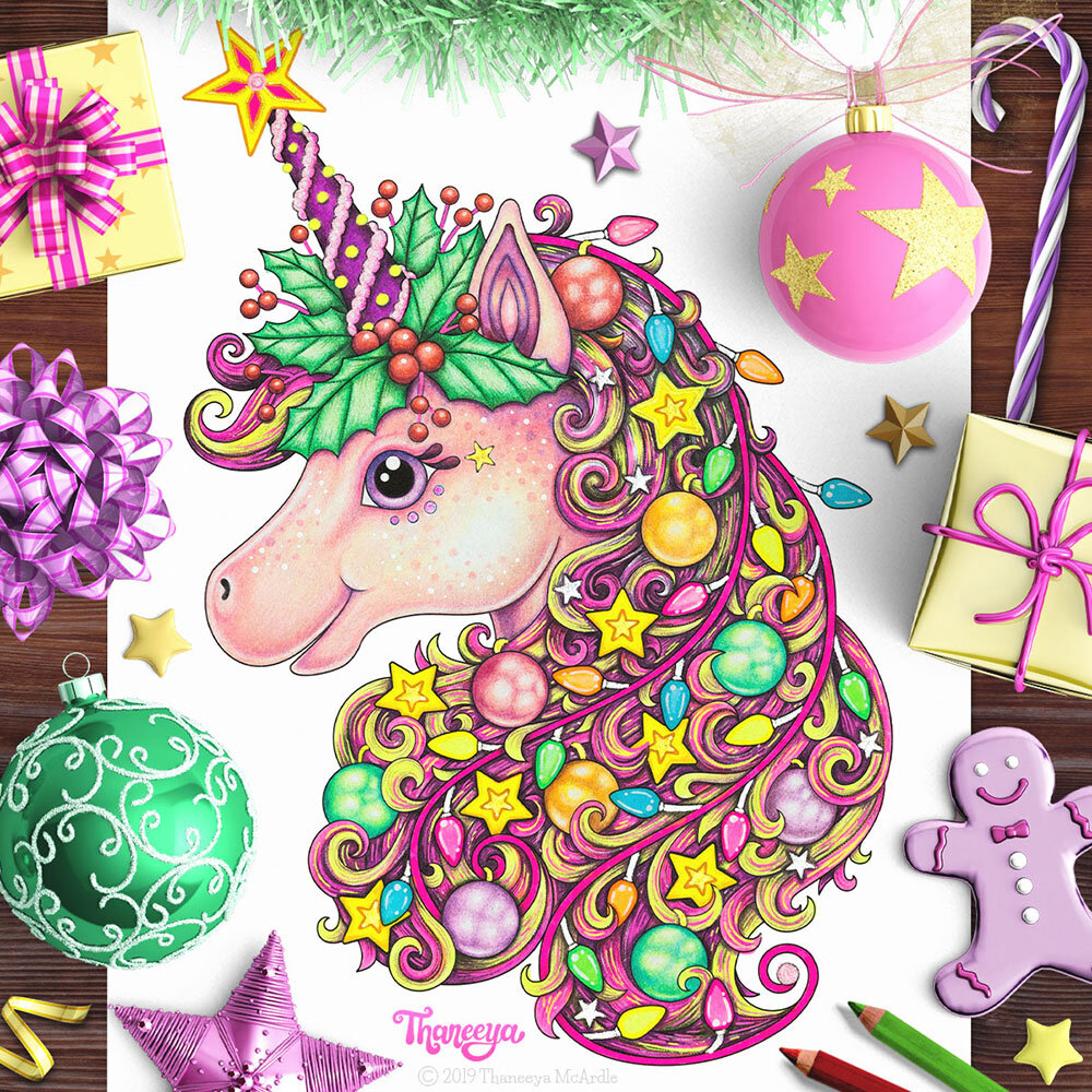Unicorn Coloring Page Tutorial - Detailed Coloring Lesson & Tips — Art