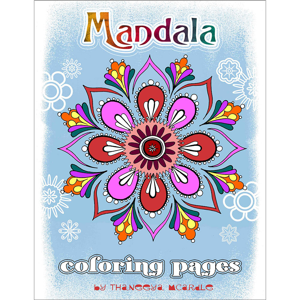 Mini Coloring Book Set of of 4 Hearts and Mandalas for Adult Printable  Coloring Pages 