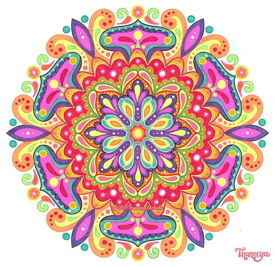 Detailed Mandala Coloring Pages   Fun Printable Coloring Pages to Download,  Print and Color — Art is Fun