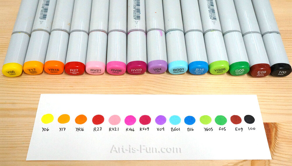 Too COPIC Sketch Basic 36 colors set Oil-based Dye Ink Marker Made in JAPAN
