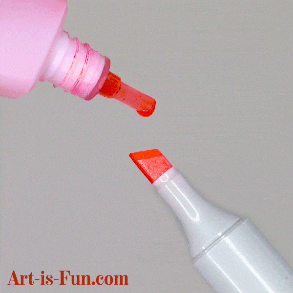 How to Refill Copic Markers - A Quick Easy Step-by-Step Demo for Refilling  Copics — Art is Fun