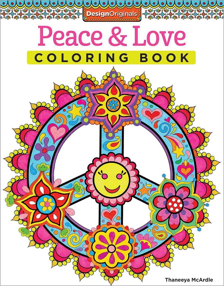Peace &amp; Love Coloring Book by Thaneeya McArdle
