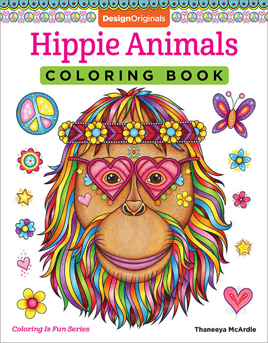 Hippie Animals Coloring Book by Thaneeya McArdle