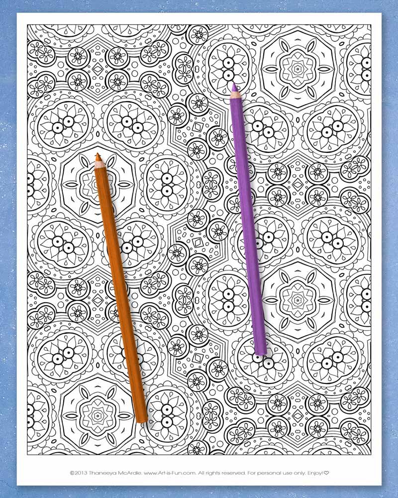 Advanced Color by Number Coloring Pages  Abstract coloring pages, Color by  number printable, Coloring book art