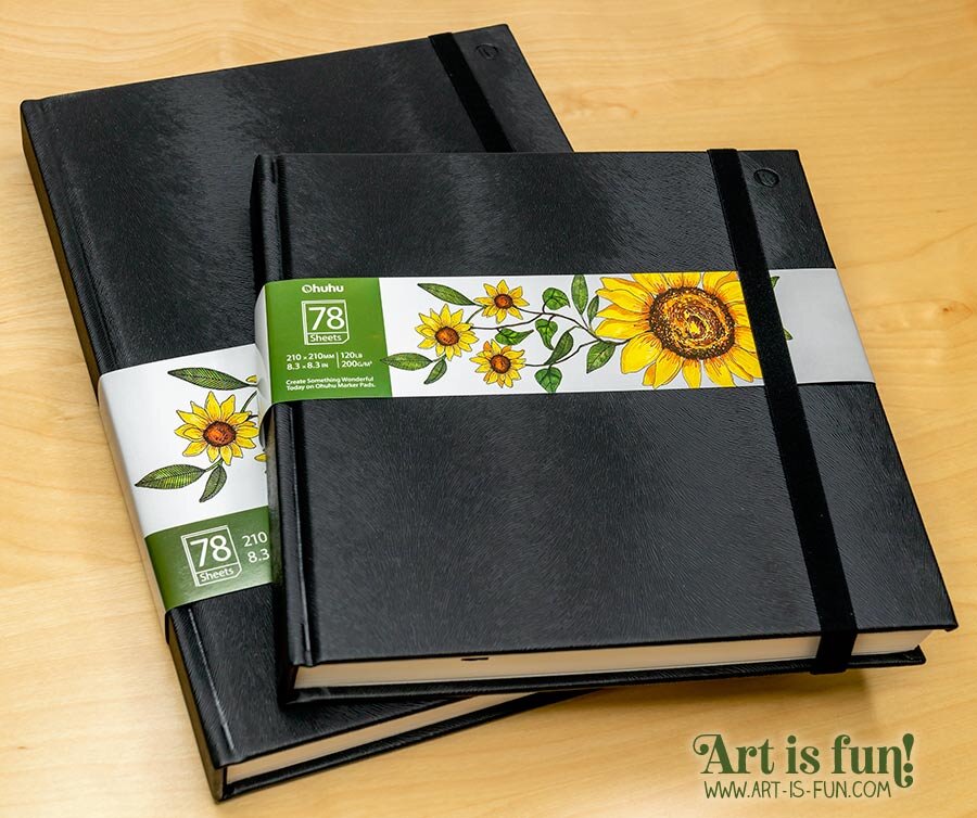 OHUHU SKETCHBOOK REVIEW // Spiral-Bound Marker Pad // Chill Draw with Me 