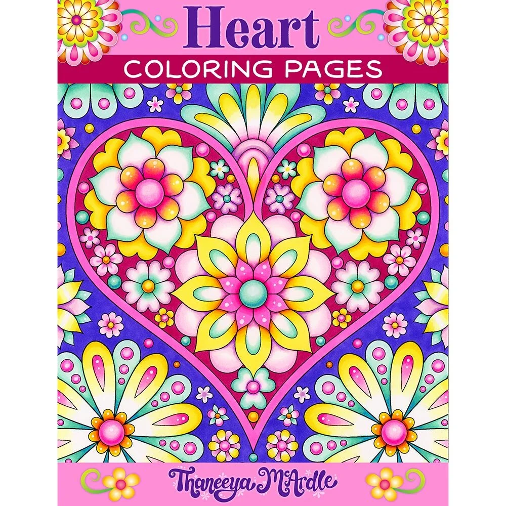 heart coloring pages set of 10 printable coloring pages by thaneeya mcardle art is fun