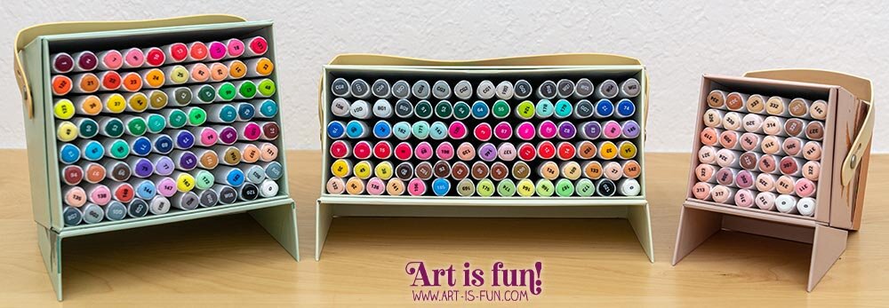 Simply by Pink: DIY Alcohol Marker Storage On Budget  Marker storage,  Markers organization diy, Diy marker storage