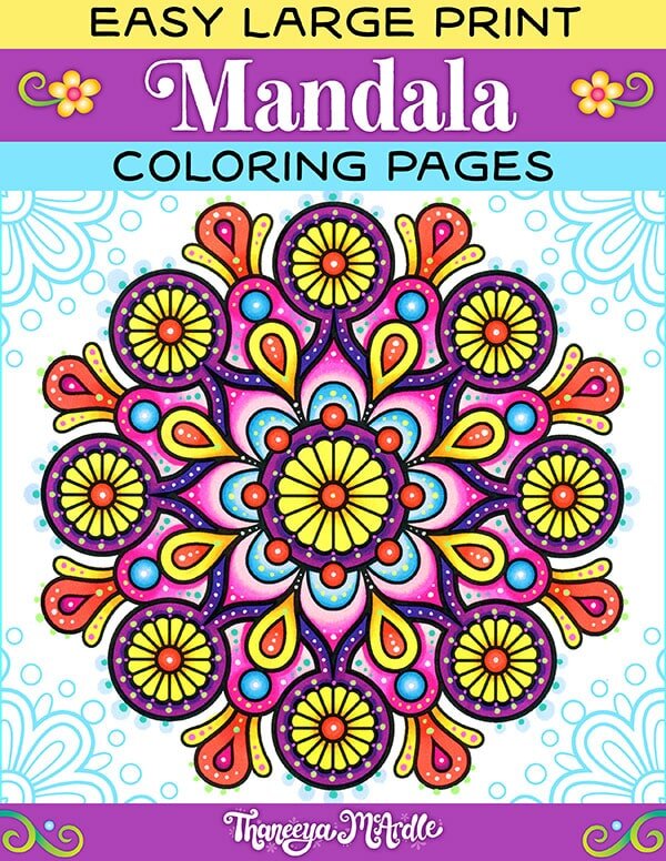 Mandala Coloring Book For Kids Over 40 Mandalas For Calming Children Down Stress Free Relaxation Good For Seniors Too