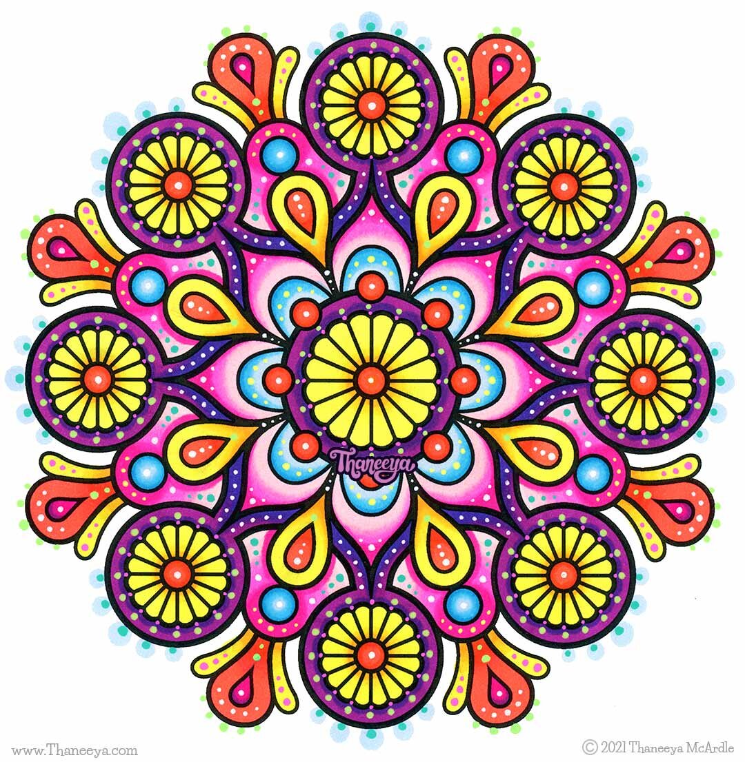 Easy Mandala Coloring Pages   Set of 20 Printable Mandalas to ...