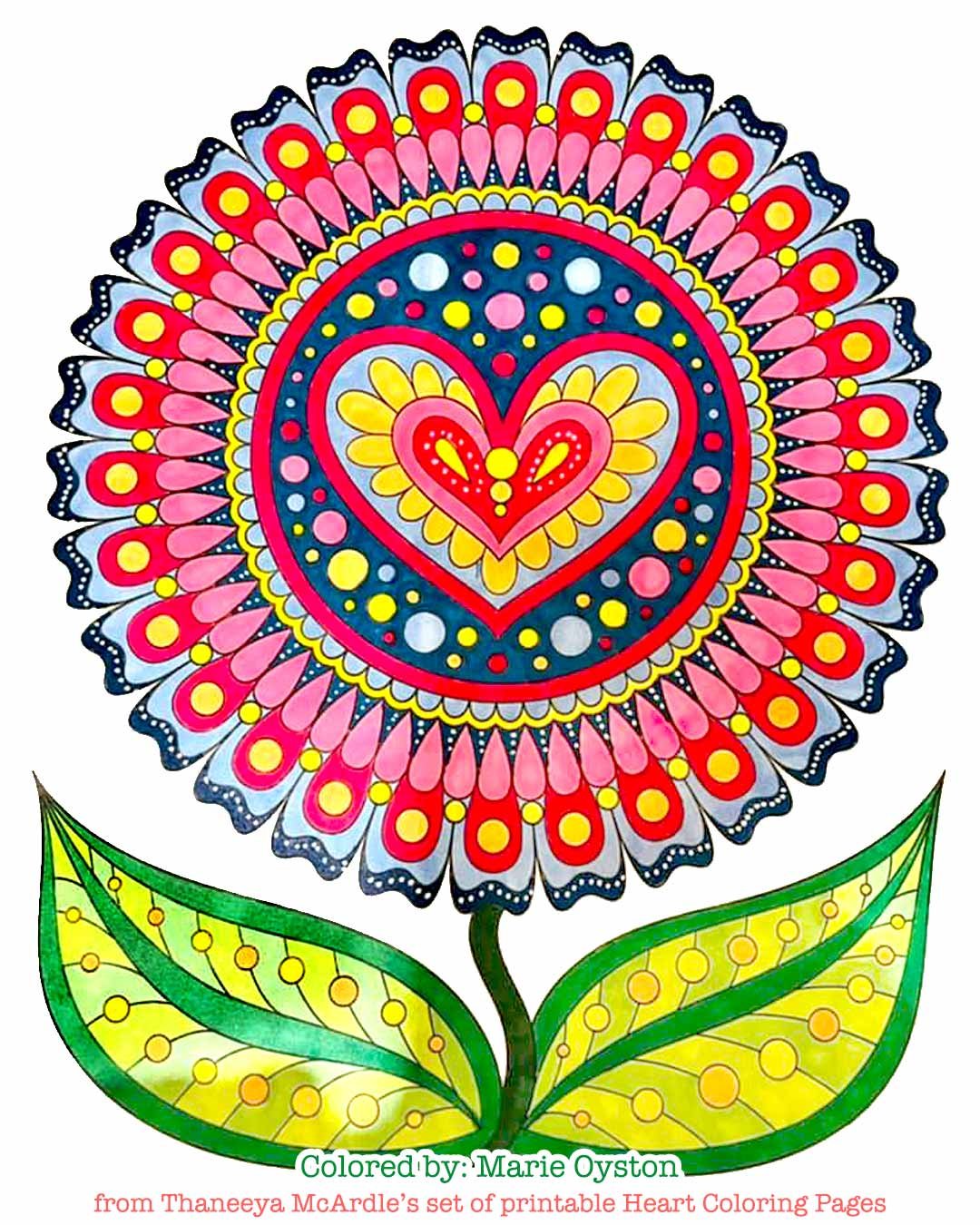 Heart Coloring Pages   Set of 20 Printable Coloring Pages by ...