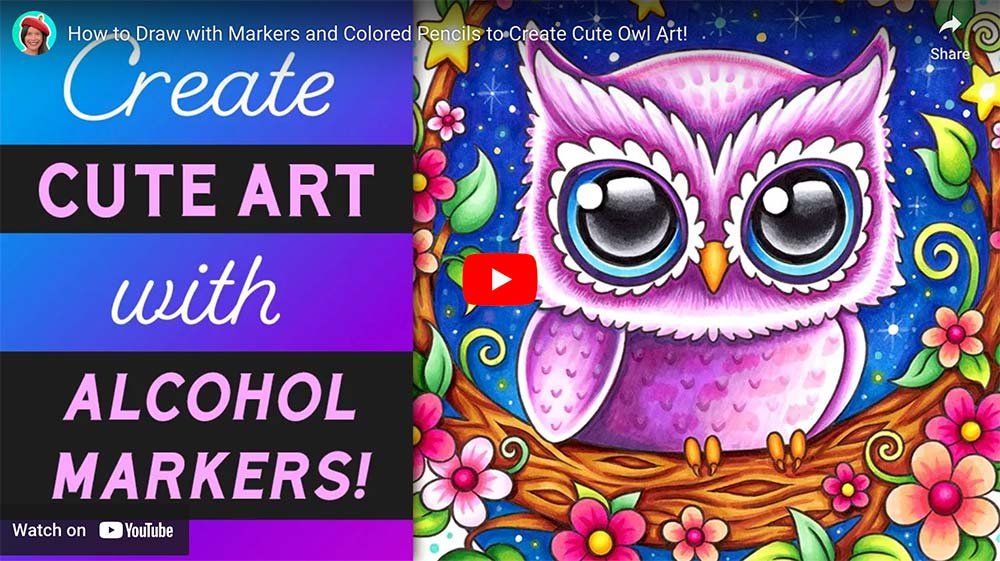 Learn how to combine alcohol markers with colored pencils to create awesome art!