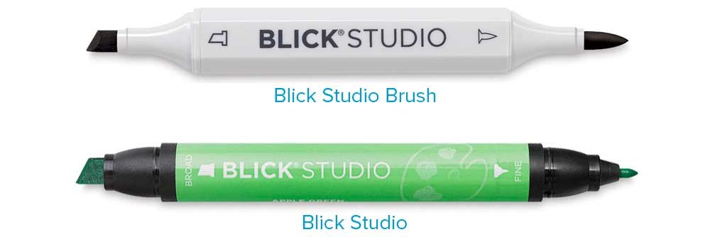 Alcohol Marker Review: Blick Studio Markers