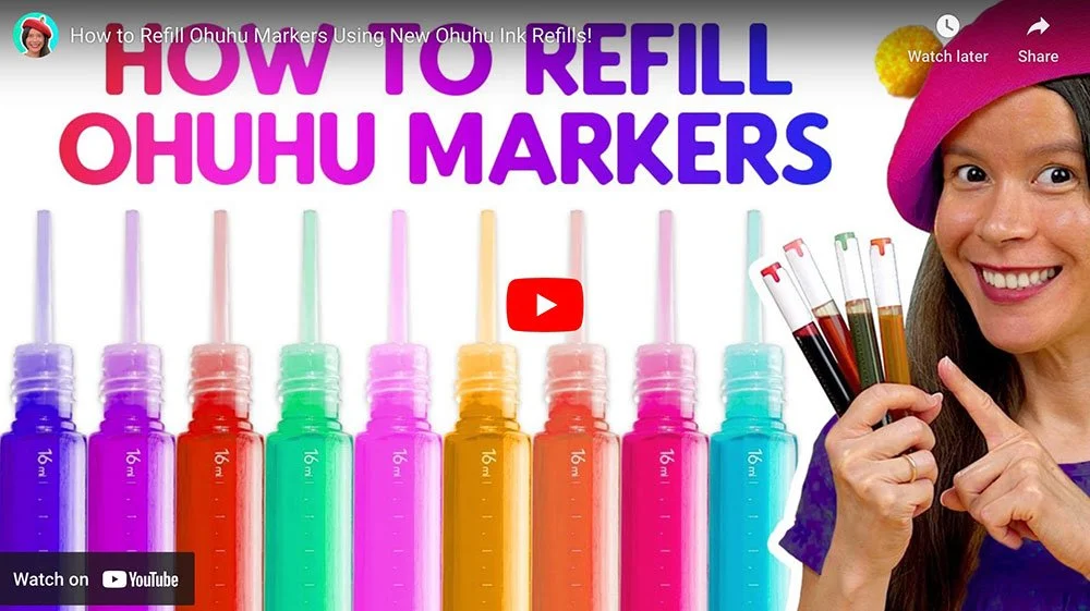 How to Refill Ohuhu Markers 2 Methods for Using Ohuhu Ink Refills — Art is Fun