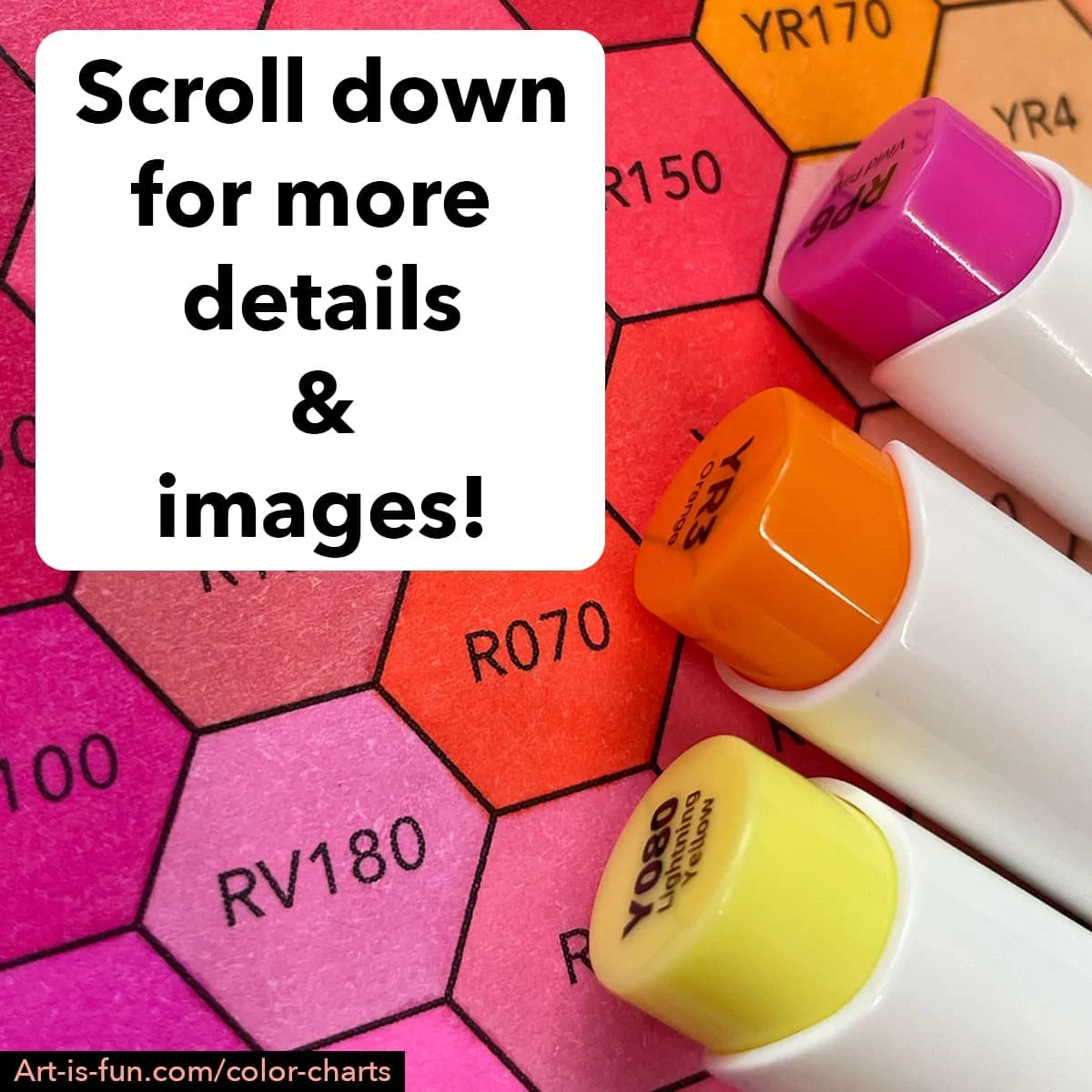 Printable Ohuhu Hex Color Swatch Chart - 320 Honolulu Colors by Thaneeya McArdle