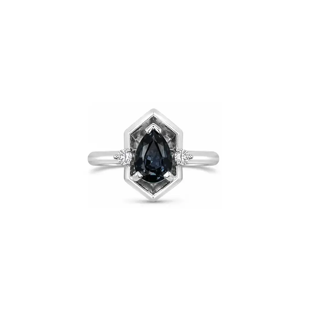 Color-Change Garnet & Diamond COSMOS PETITE Ring