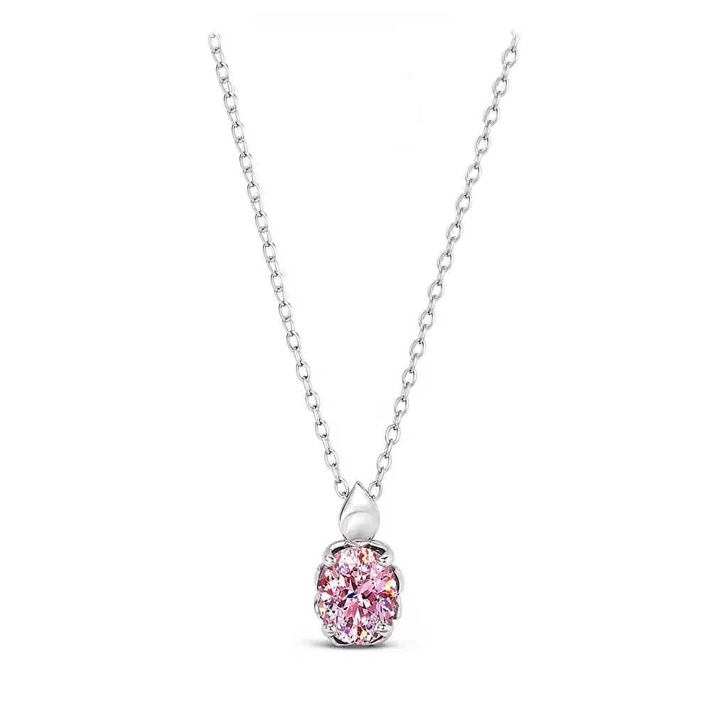 Peach Mahenge Garnet Femme Petale Classic Tulip Necklace