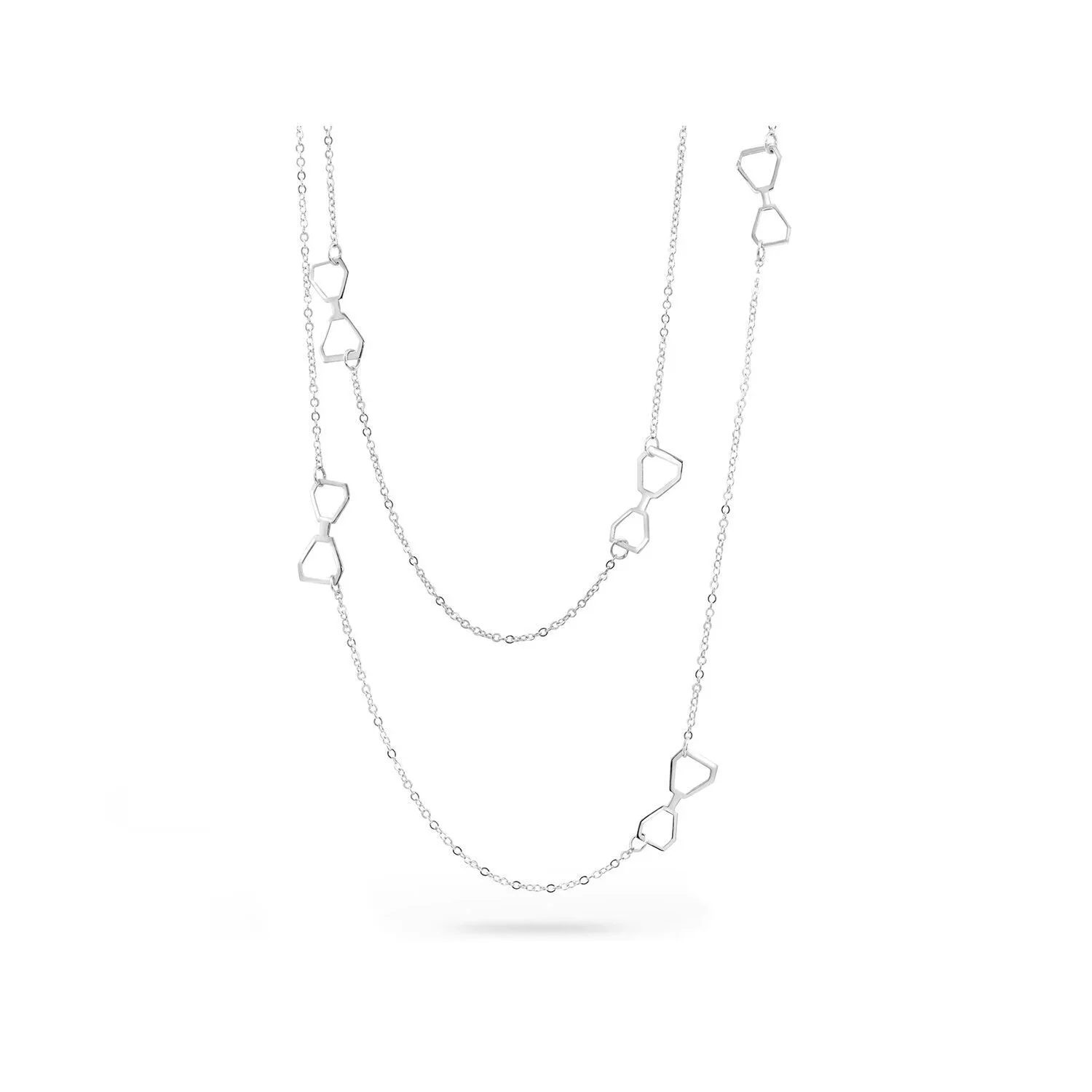 SANS Necklace Long, Sterling Silver