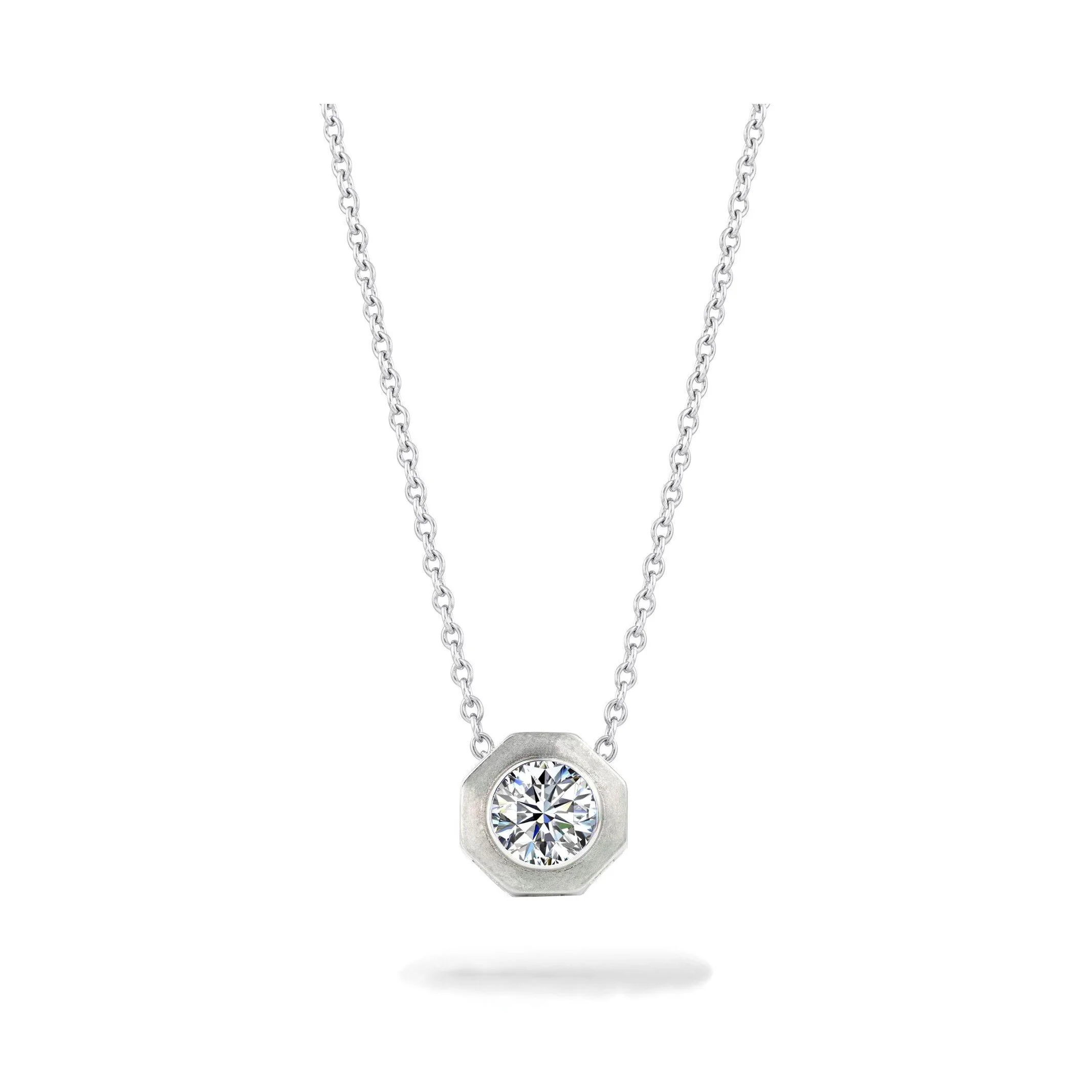 SOLD// Diamond HEX Pendant Small