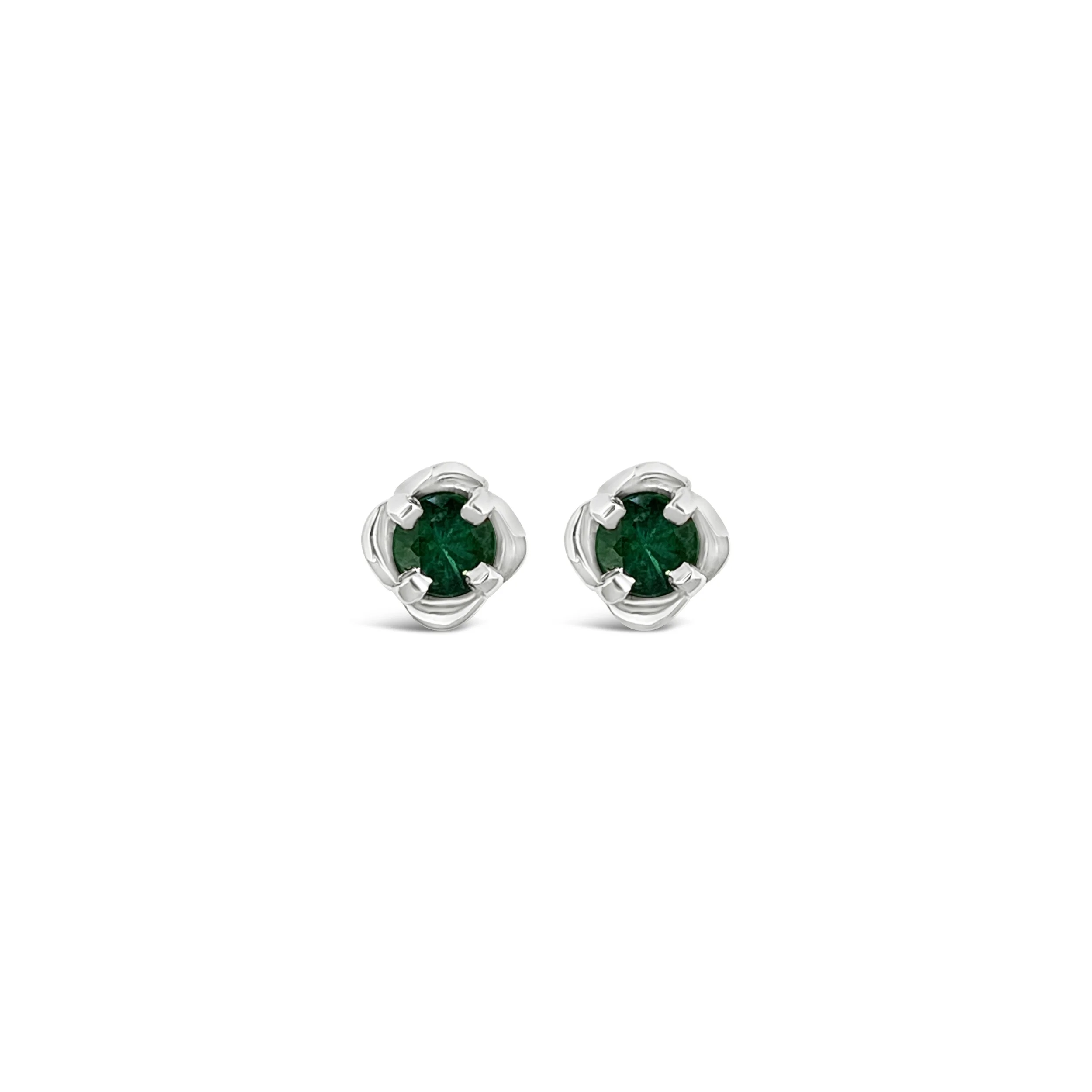 Emerald Femme Petale Classic Tulip Stud Earring