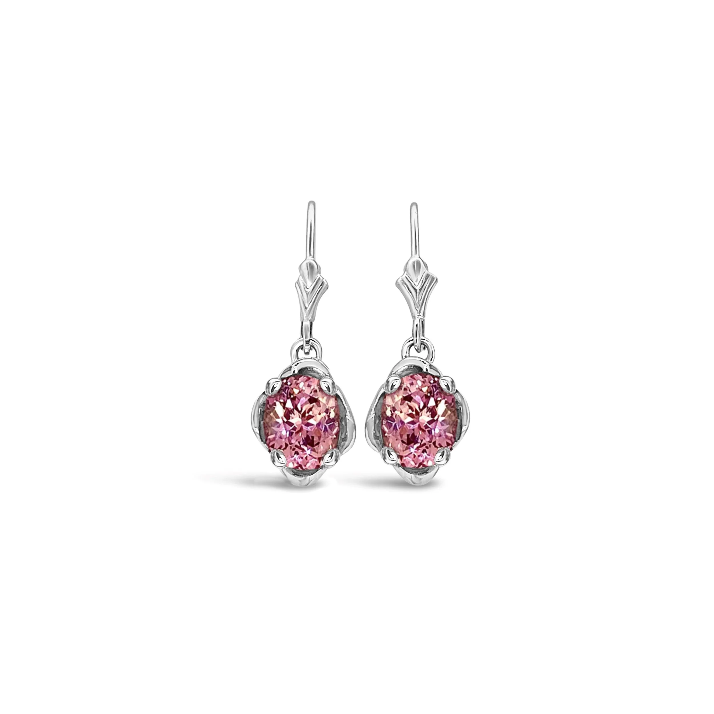 Peach MahengeGarnet Femme Petale Classic Tulip Dangle Earring
