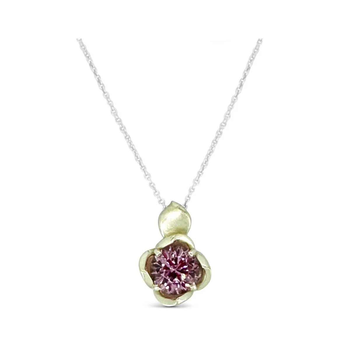 Pink Keffi Tourmaline Femme Petale Classic Tulip Necklace