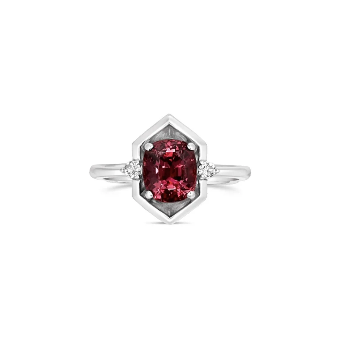Pink Spinel & Diamond COSMOS PETITE Ring