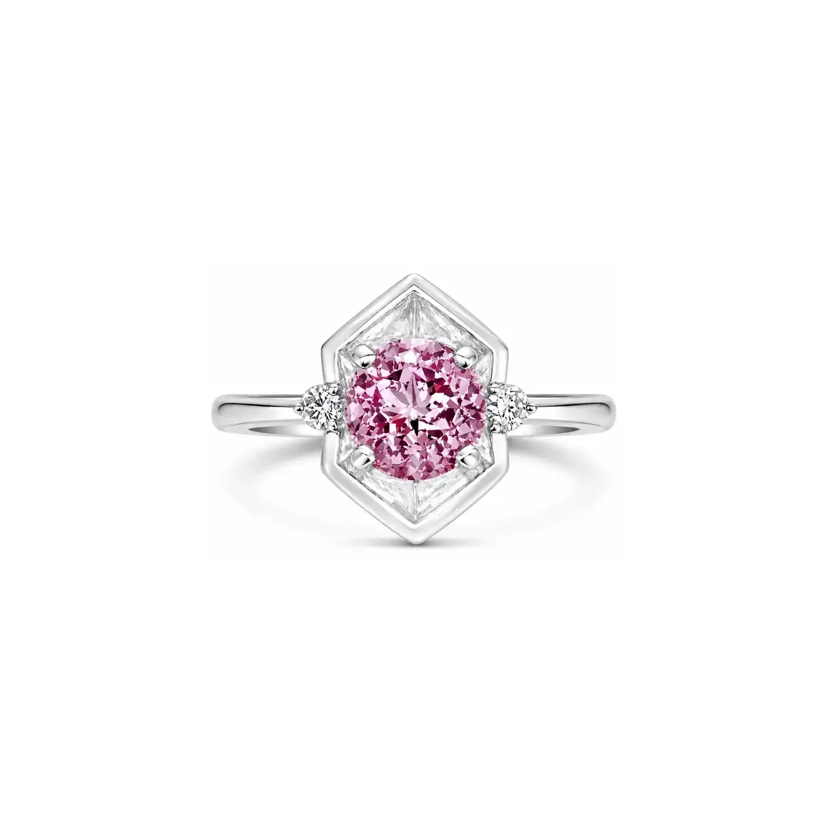 Pink Tourmaline & Diamond COSMOS PETITE Ring