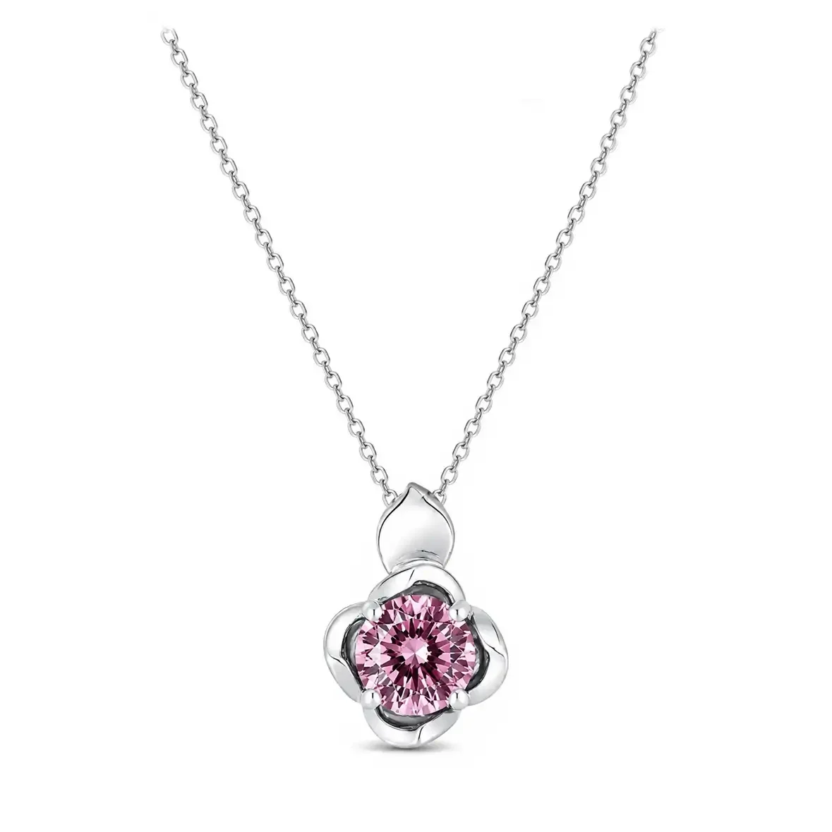 Pink Keffi Tourmaline Femme Petale Classic Tulip Necklace