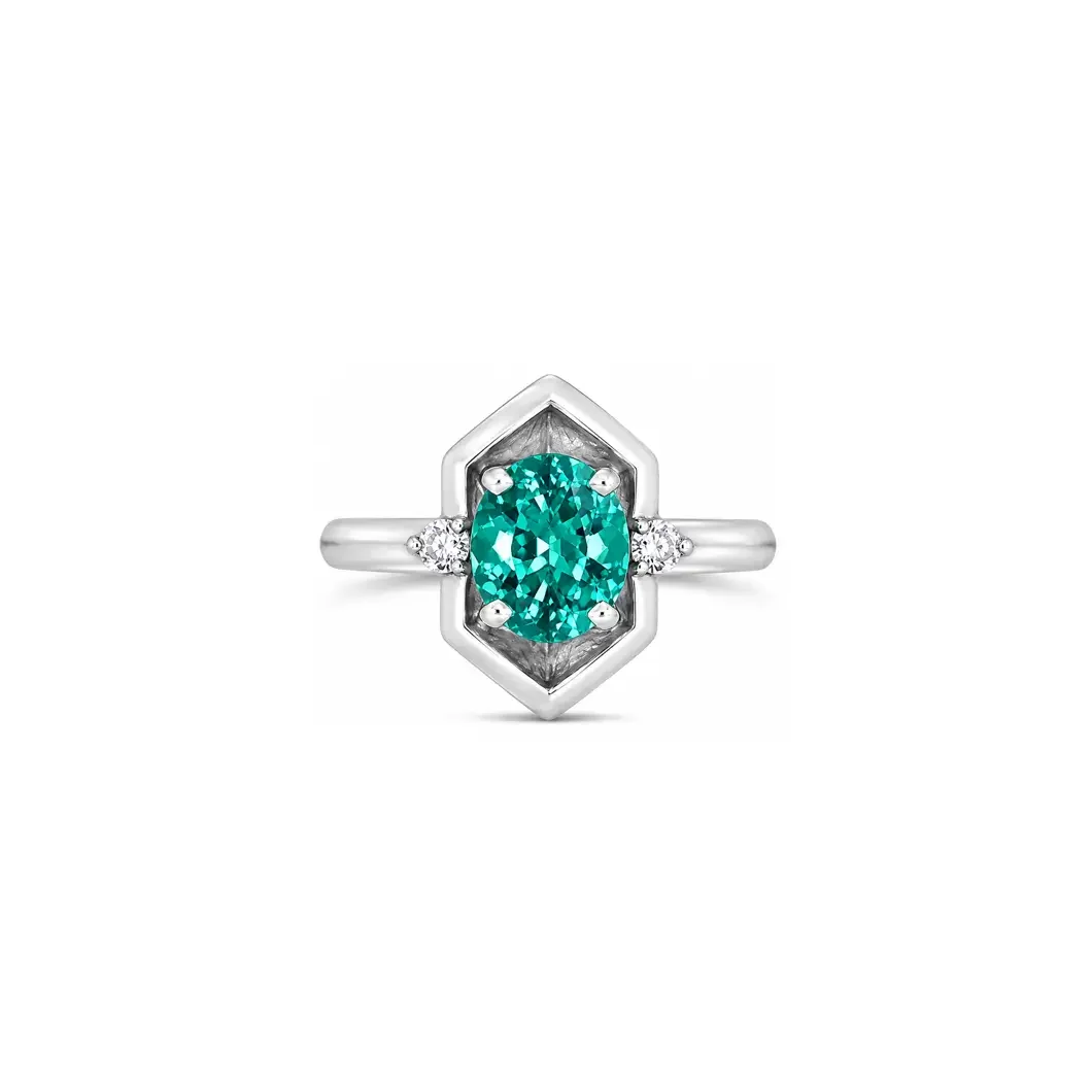 Apatite & Phenakite COSMOS PETITE Ring