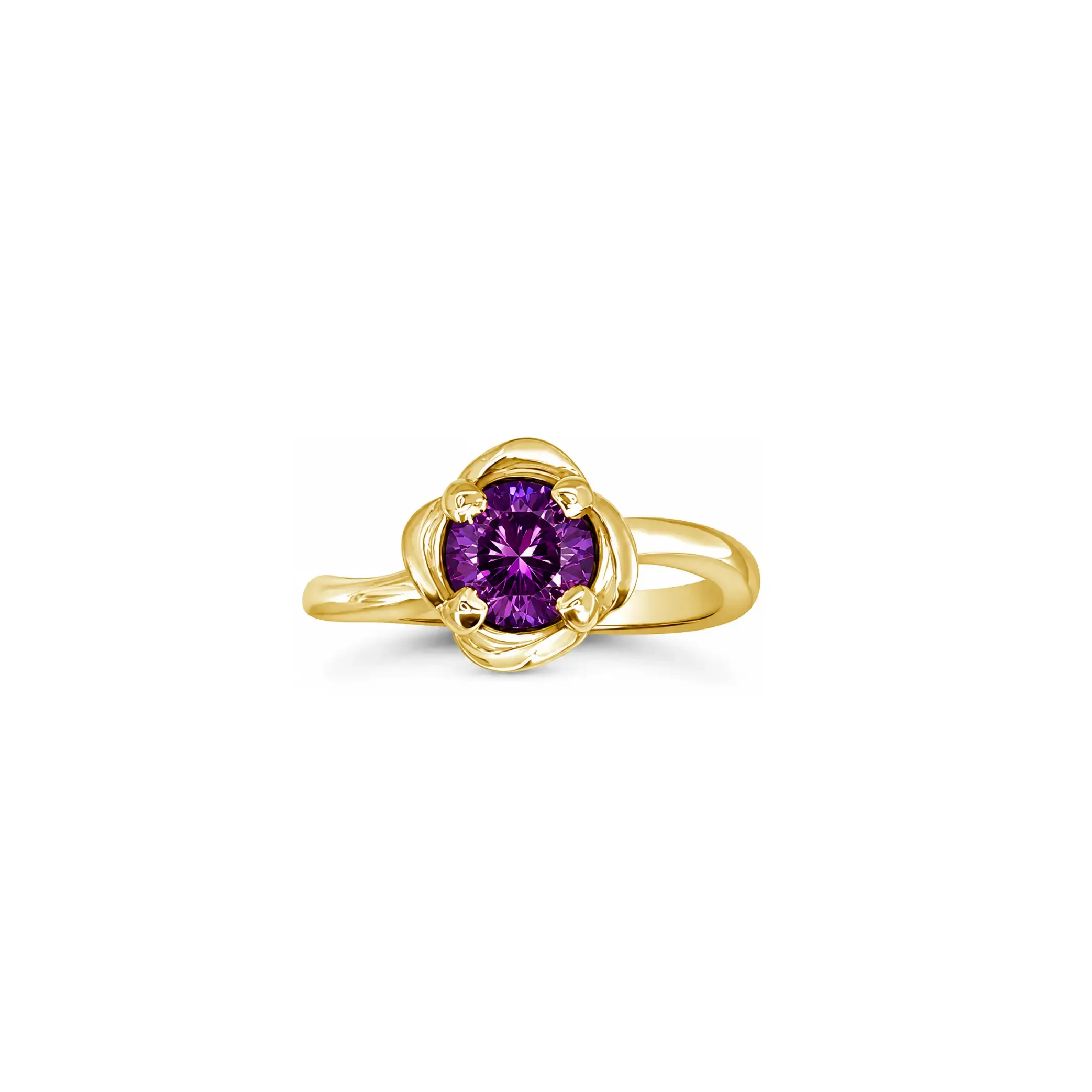 Color-Change Garnet Femme Petale Classic Tulip Ring