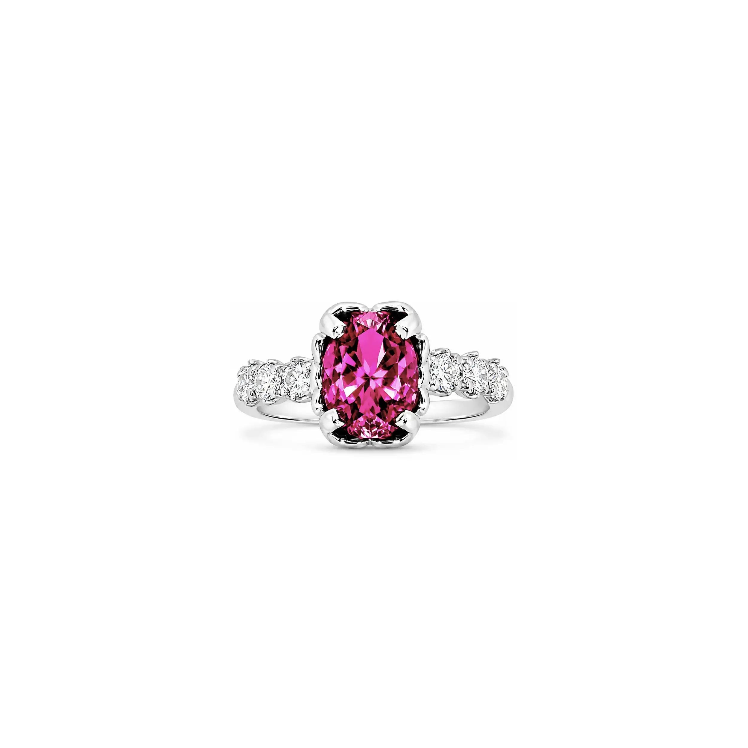 Maine Tourmaline & Diamond Femme Petale Posey Ring