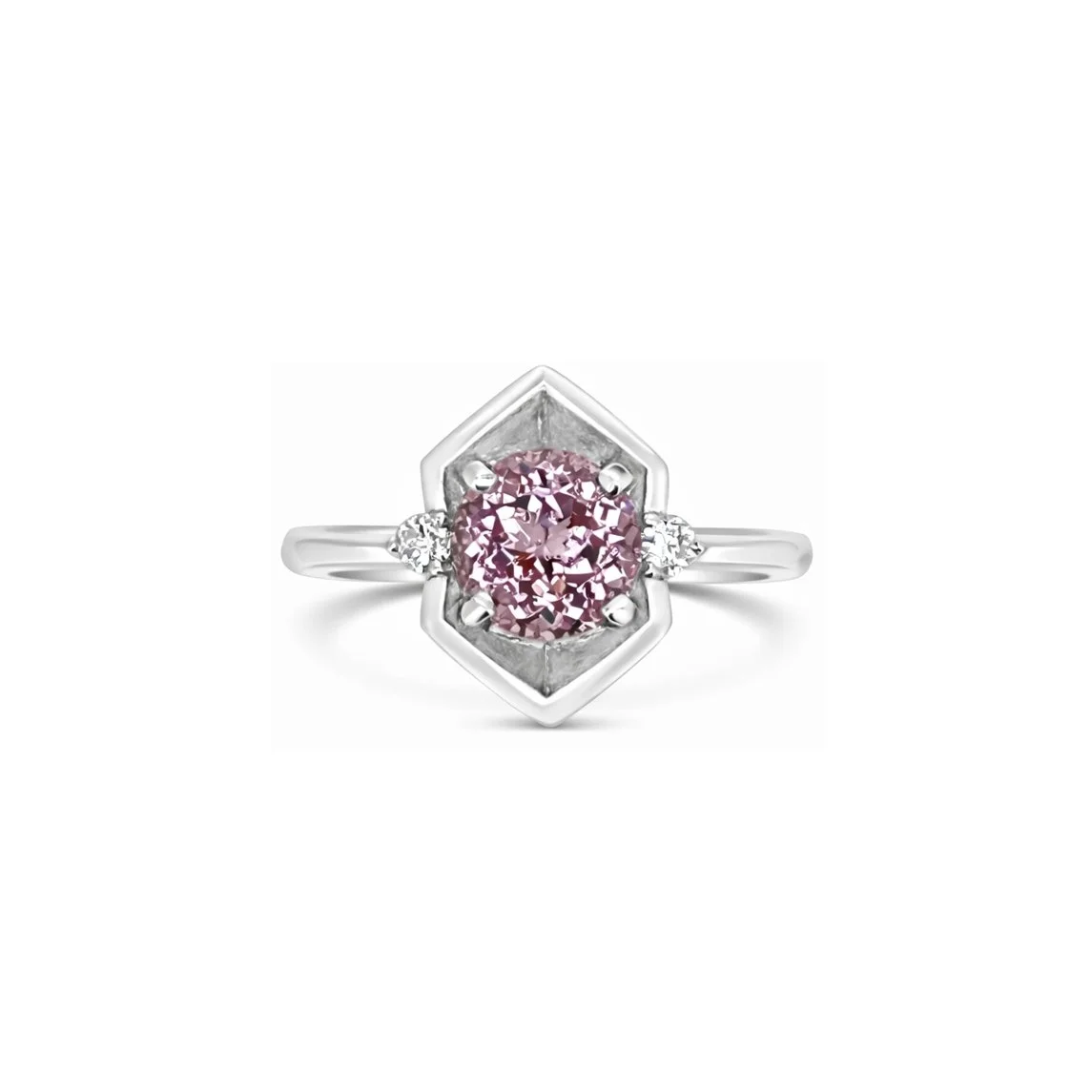 Pink Tourmaline & Diamond COSMOS PETITE Ring