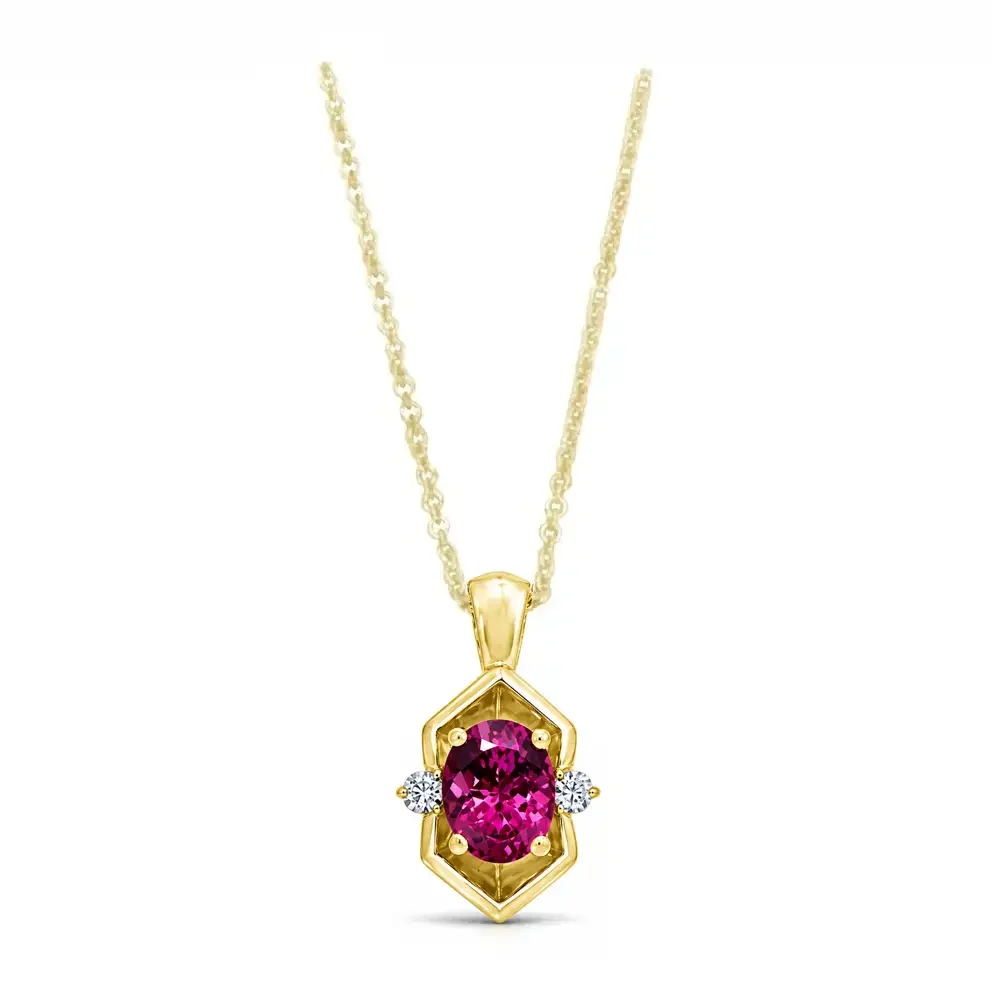 Maine Tourmaline & Diamond COSMOS PETITE Necklace