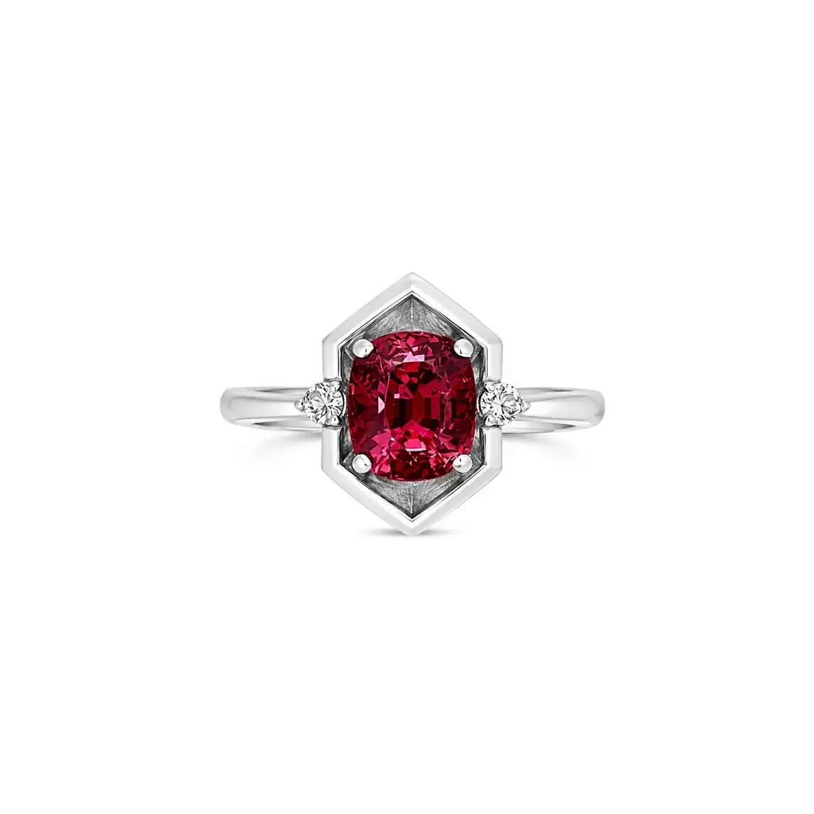 Pink Spinel & Diamond COSMOS PETITE Ring