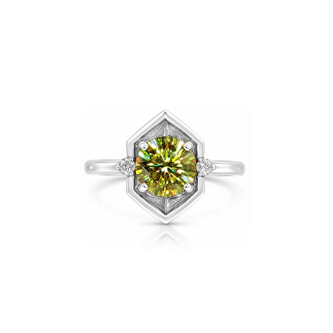 SOLD// Sphene & Diamond COSMOS PETITE Ring