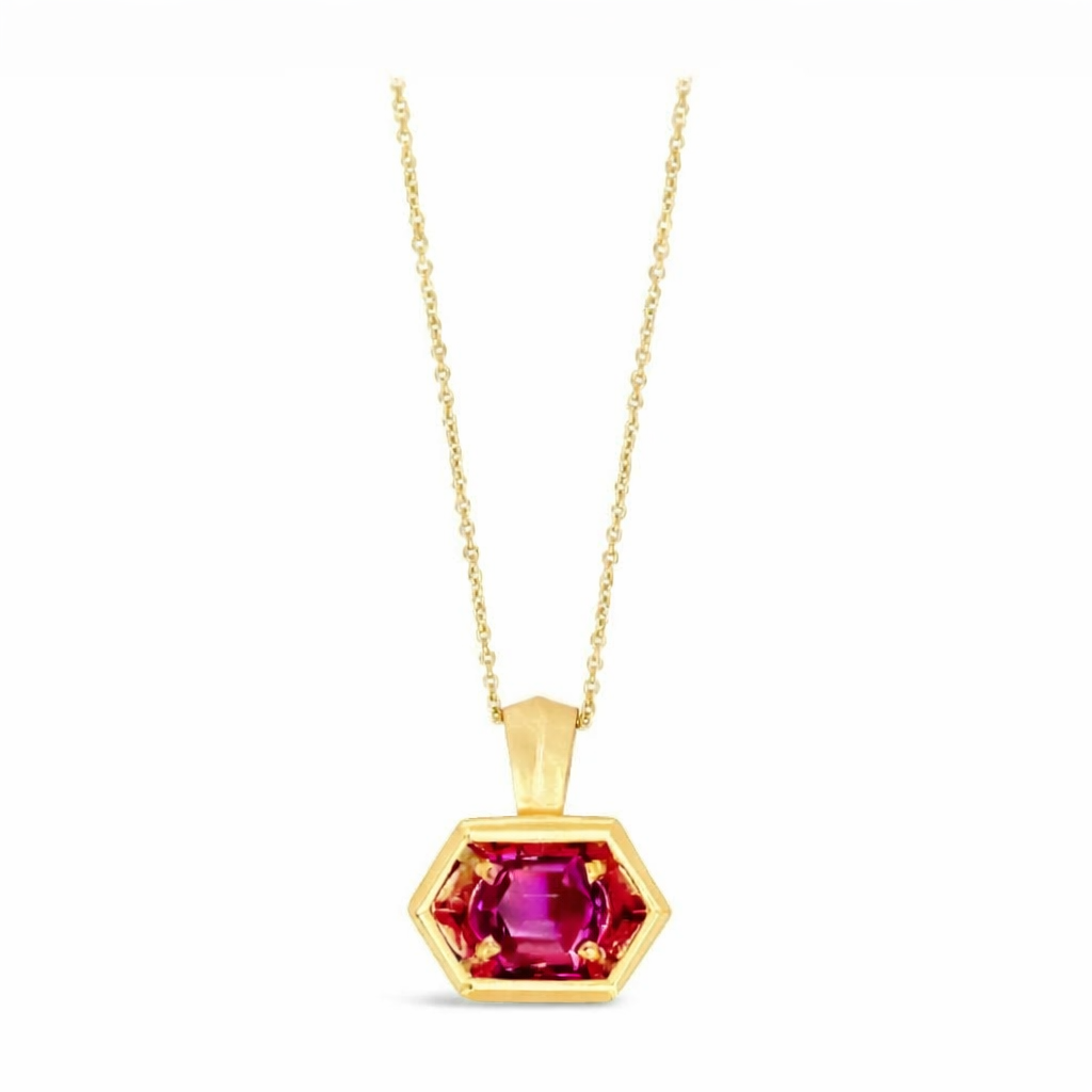 Pink Tourmaline COSMOS PETITE Necklace