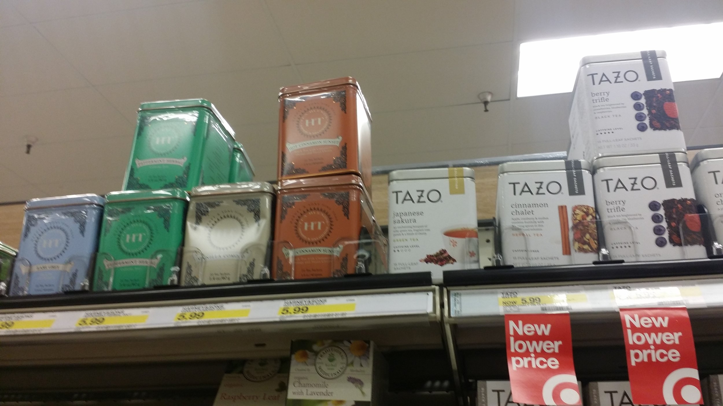  I was surprised to see loose leaf tea tins. The tea most likely is wrapped in plastic on the inside. But, it's way less plastic than individually wrapped tea bags. Most of which have plastic in the tea bag itself making them unable to compost.&nbsp;