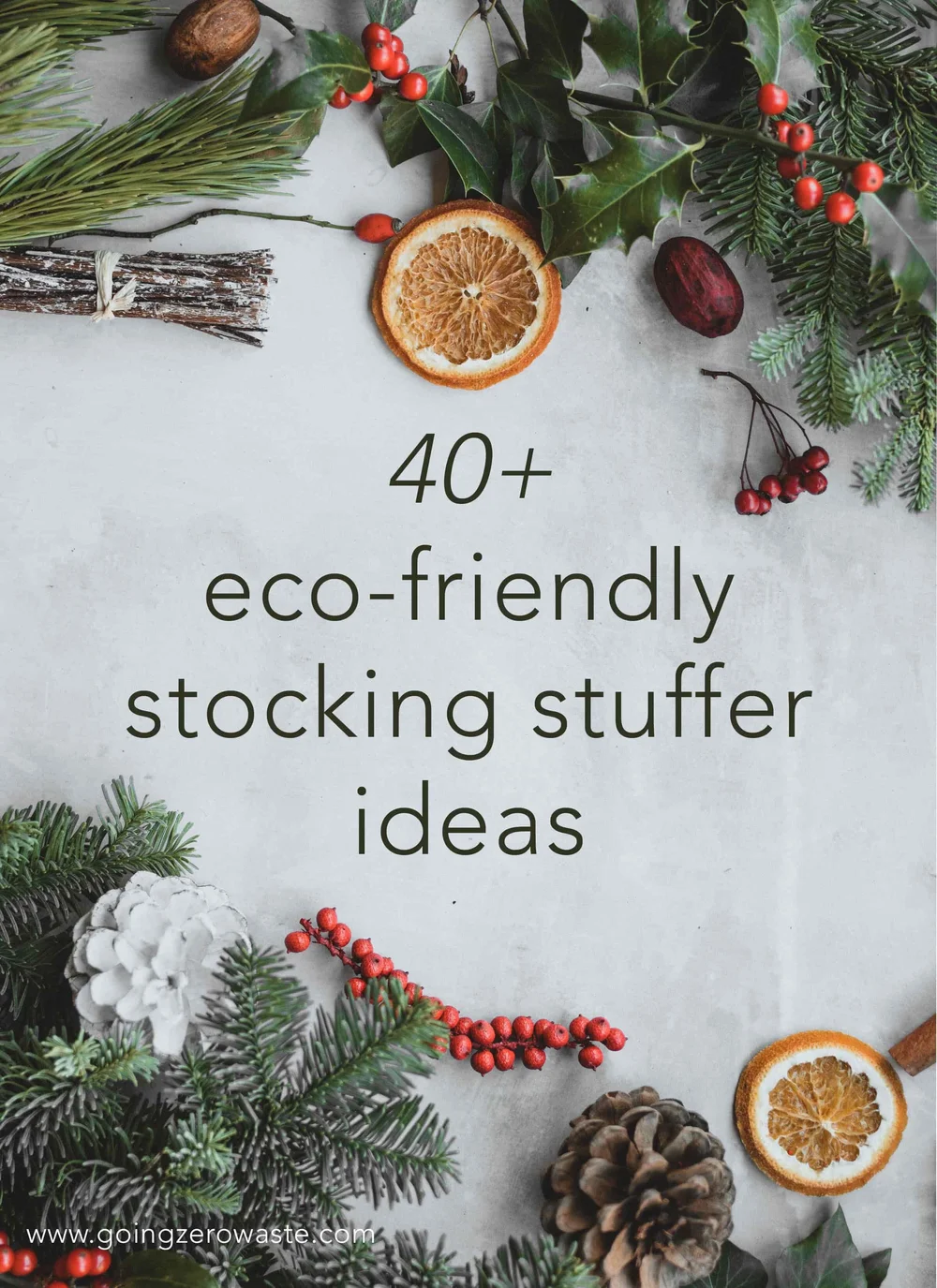 40+ Eco-Friendly Stocking Stuffers from www.goingzerowaste.com #stockingstuffer #stockingfiller #ecofriendly #sustainable #sustainablegifts #zerowaste #eco #ecogfits #giftguide #sustainablestockings