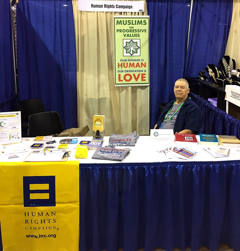 Frank Parmir managing the MPV-HRC booth at ISNA's 54th annual convention in Chicago, June 30th, 2017.