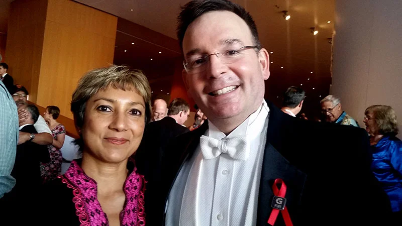 MPV's Ani Zonneveld with GMCLA’s music director, Dr. Joe Nadeau