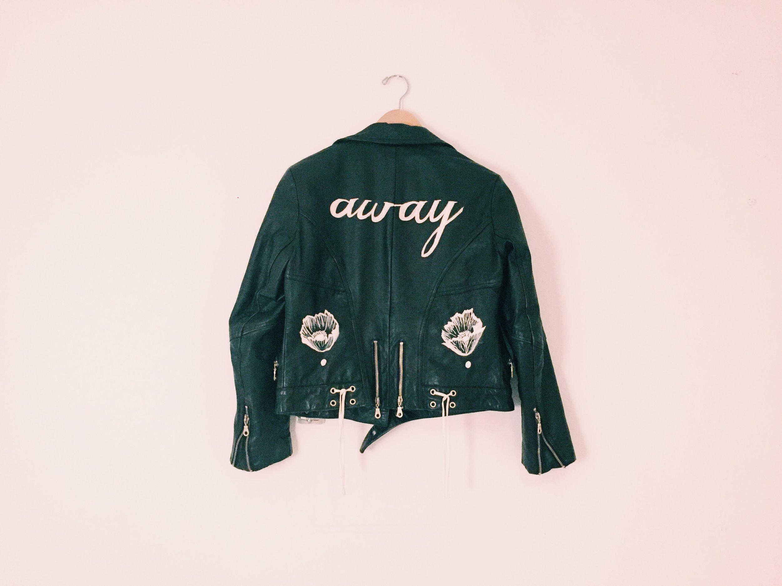 "AWAY" Leather Jacket