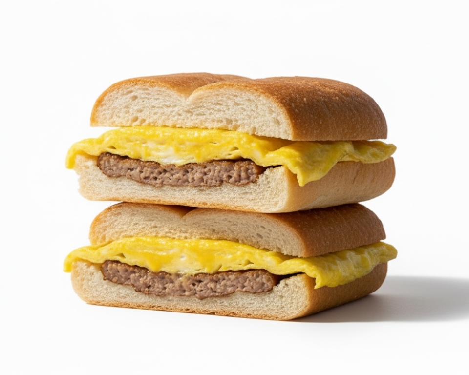 Masons Marketplace Breakfast Sandwich Sausage Egg and Cheese