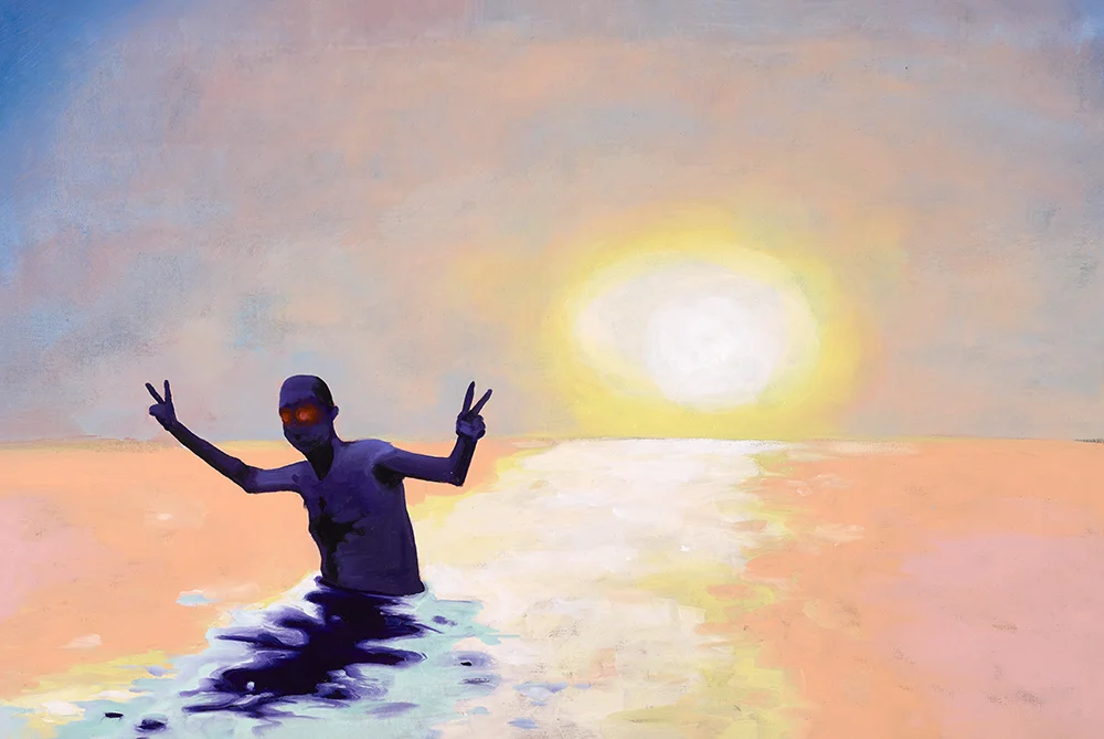 Sun Set 2015 Oil on Linen, 24 x 36 inches.jpg