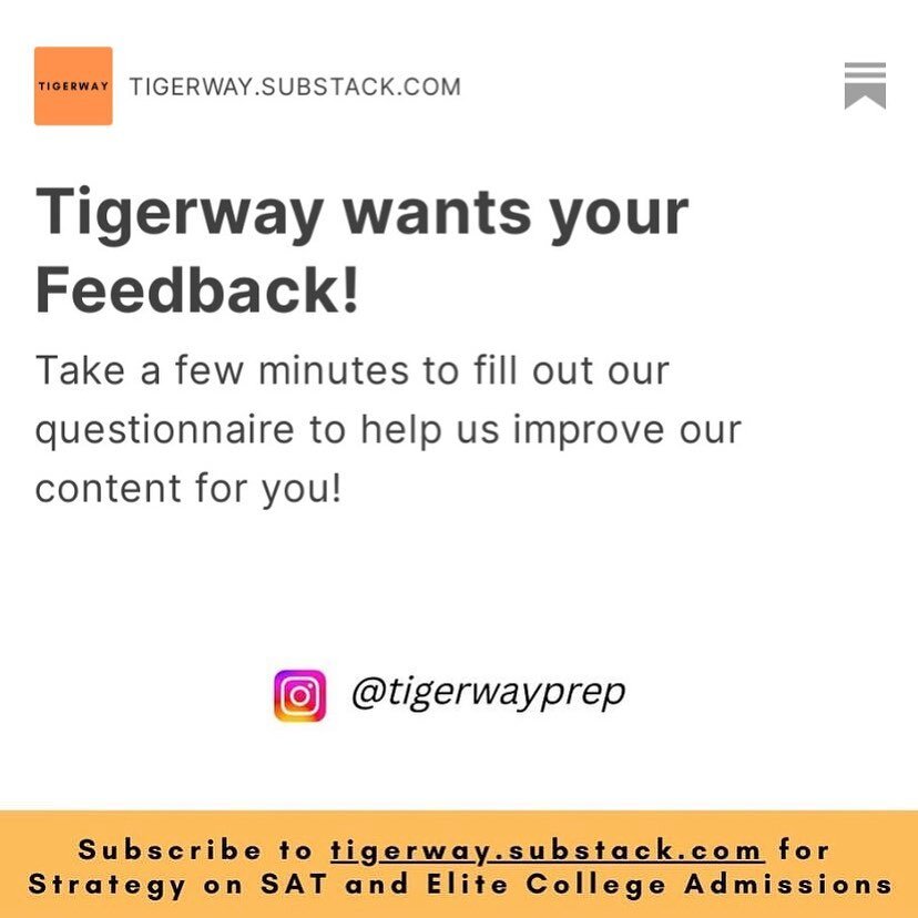 Program Officer @jxsminengo and Coach @larrycheungcfa are asking for your feedback! Take a few minutes to fill out our Questionnaire to help us understand what content you&rsquo;d like to see on our Premium Weekly Analysis! 

https://tigerway.substac
